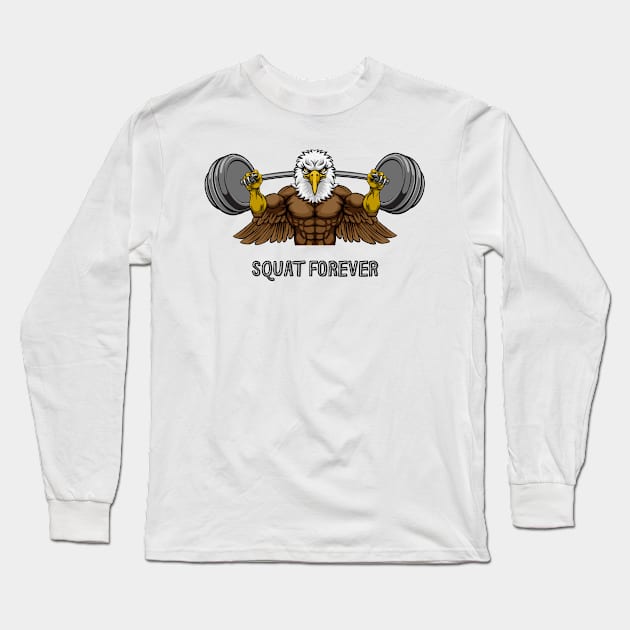 Squat Lovers Long Sleeve T-Shirt by B&C Fashion